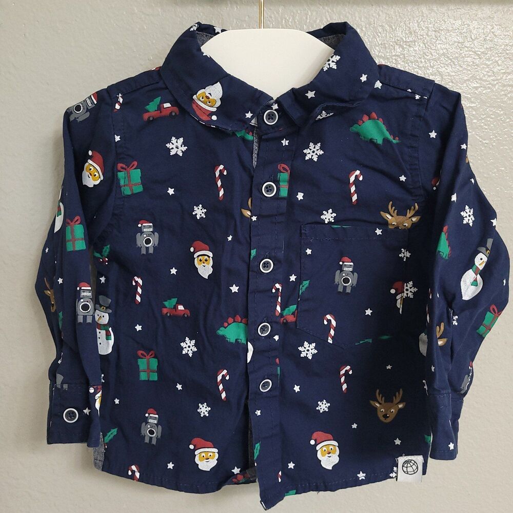 Christmas Free Planet Shirt 18M